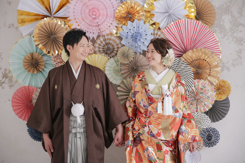 ペーパーファンで華やかに