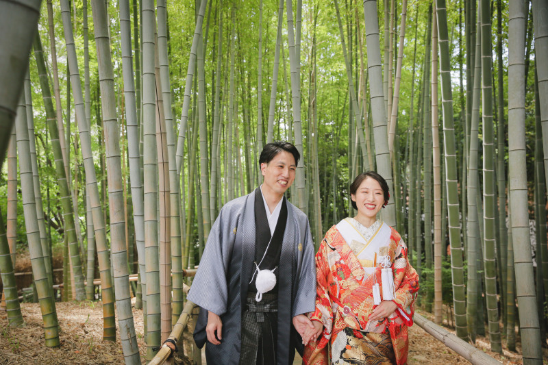 竹林での撮影