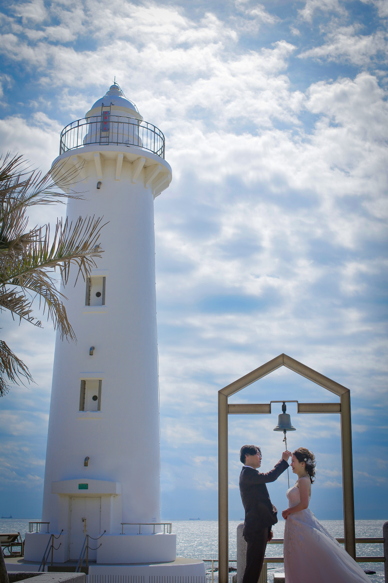 野間灯台での撮影