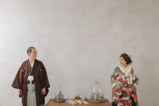 お洒落な和装写真を