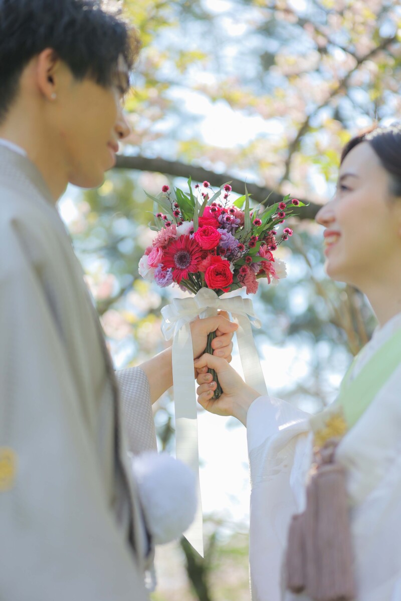 持ち込みのブーケショット