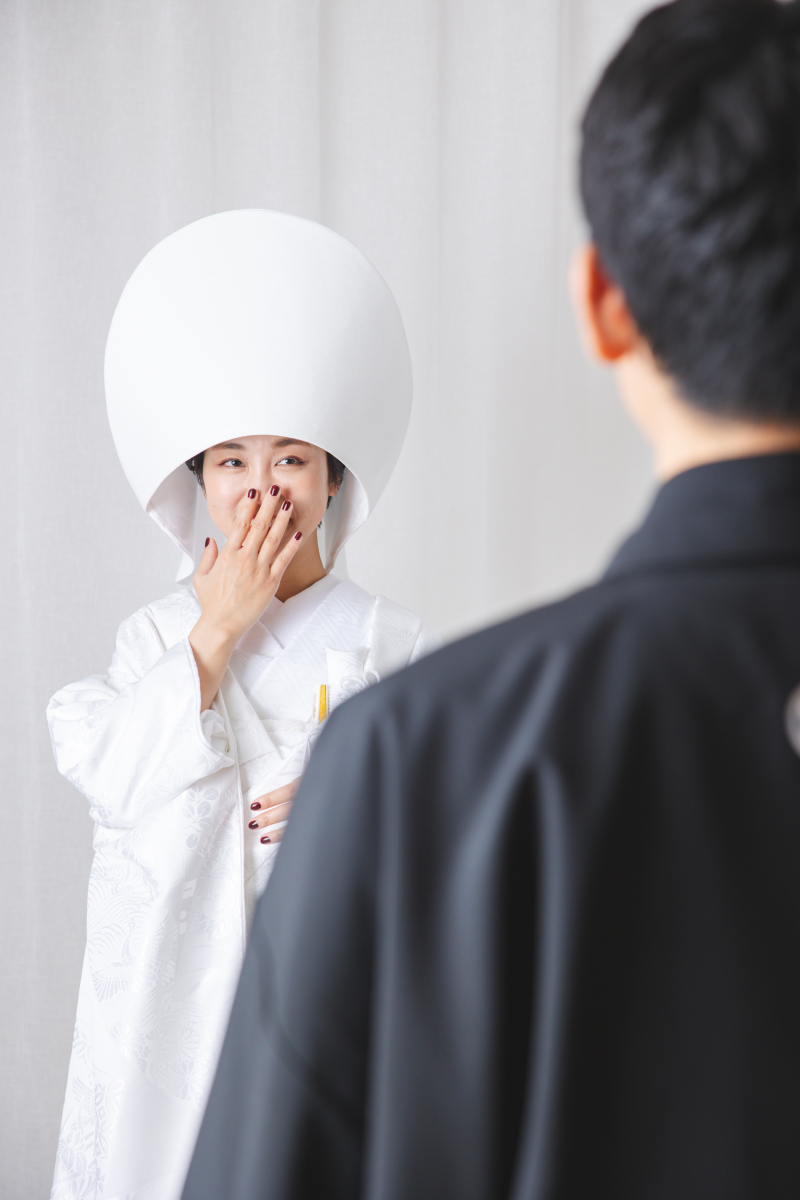 ご新郎様への笑顔