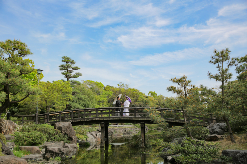 白鳥庭園はどの季節でも◎