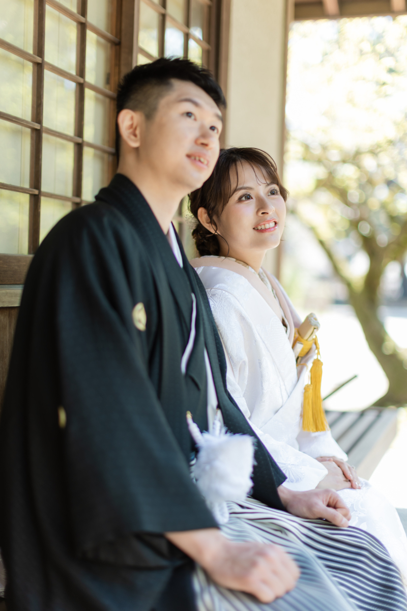 景色を見ながら