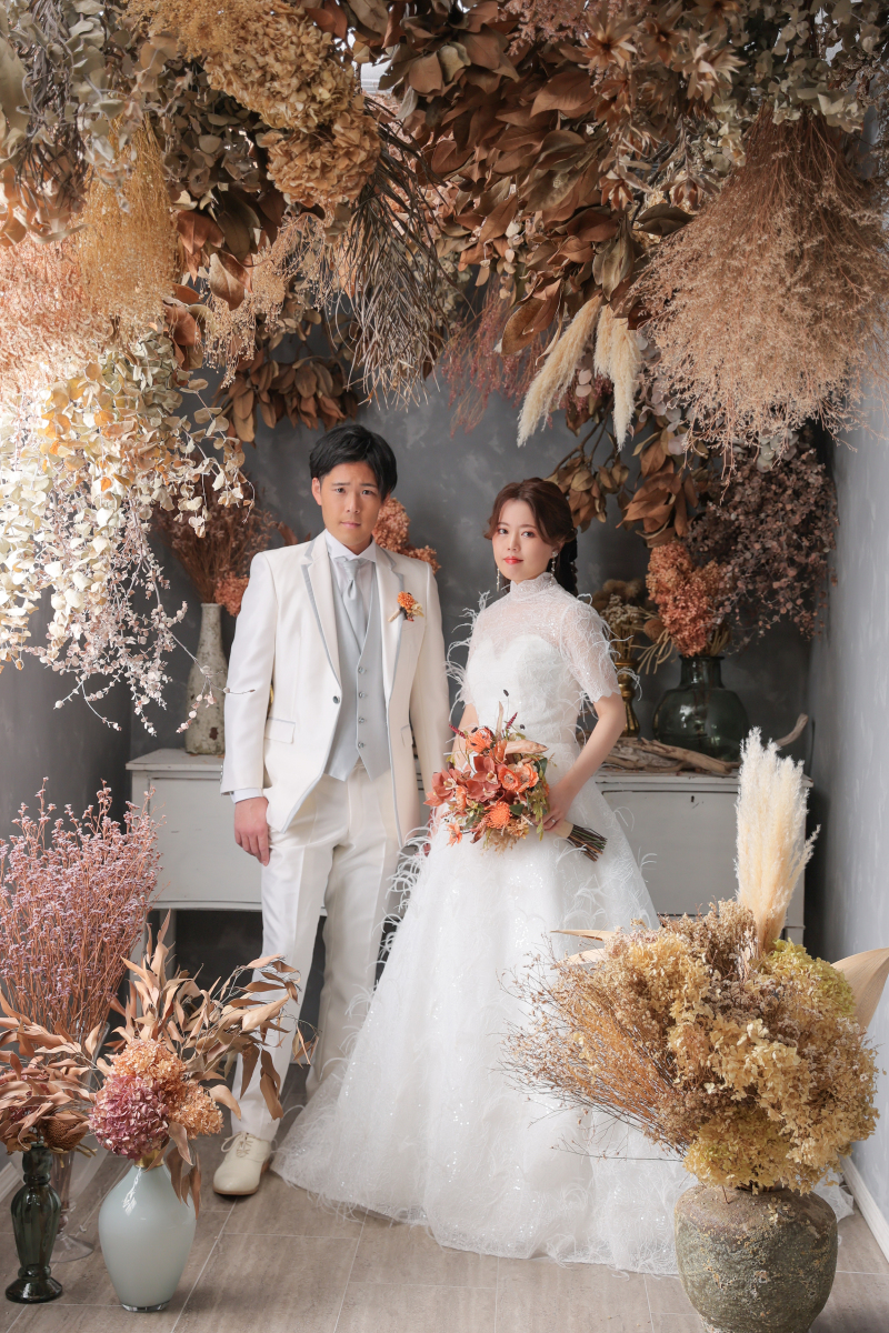 ドライフラワーのお部屋で！