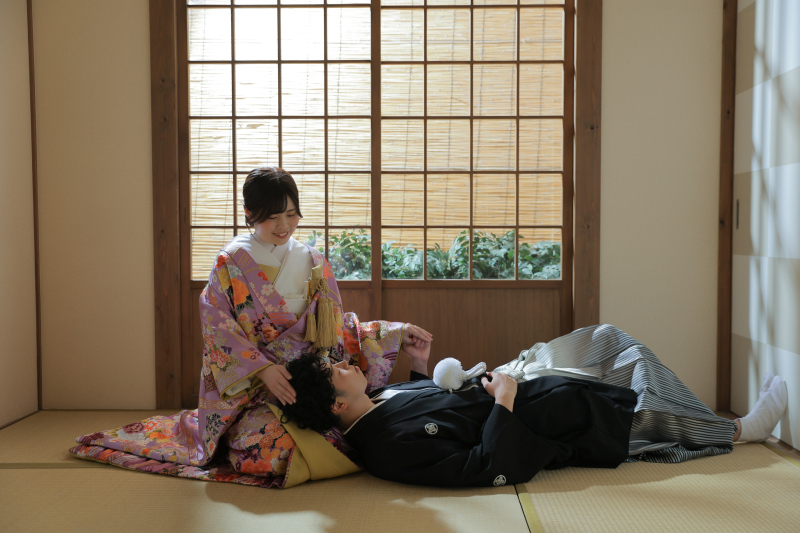 膝枕ショット