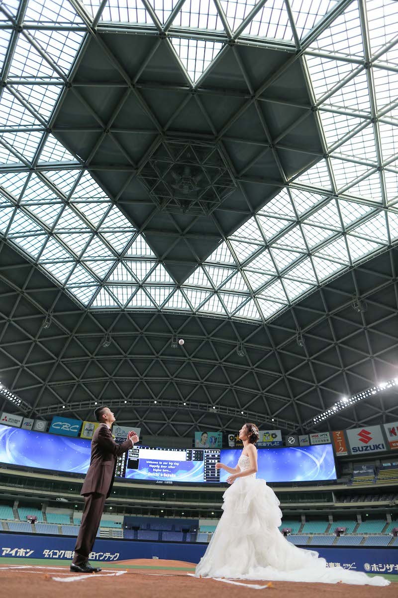 ドームがハート!