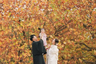 お子様と一緒にロケーション撮影