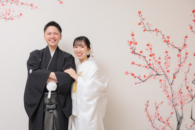 梅の木をモチーフにしたバックで