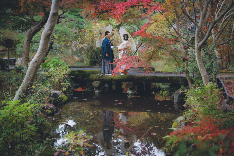 紅葉中!東山植物園!