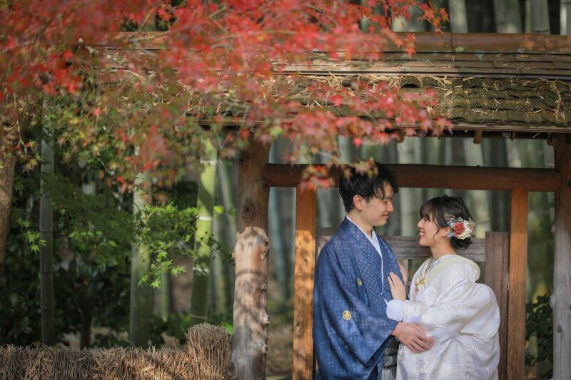 紅葉も盛り