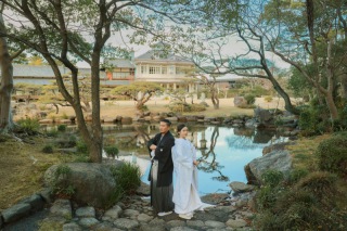 六華苑での和装ロケ