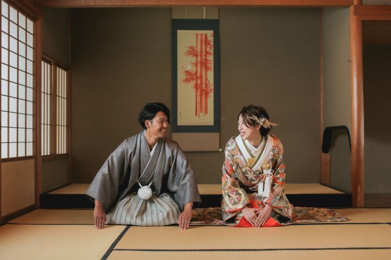 きっちり正座で