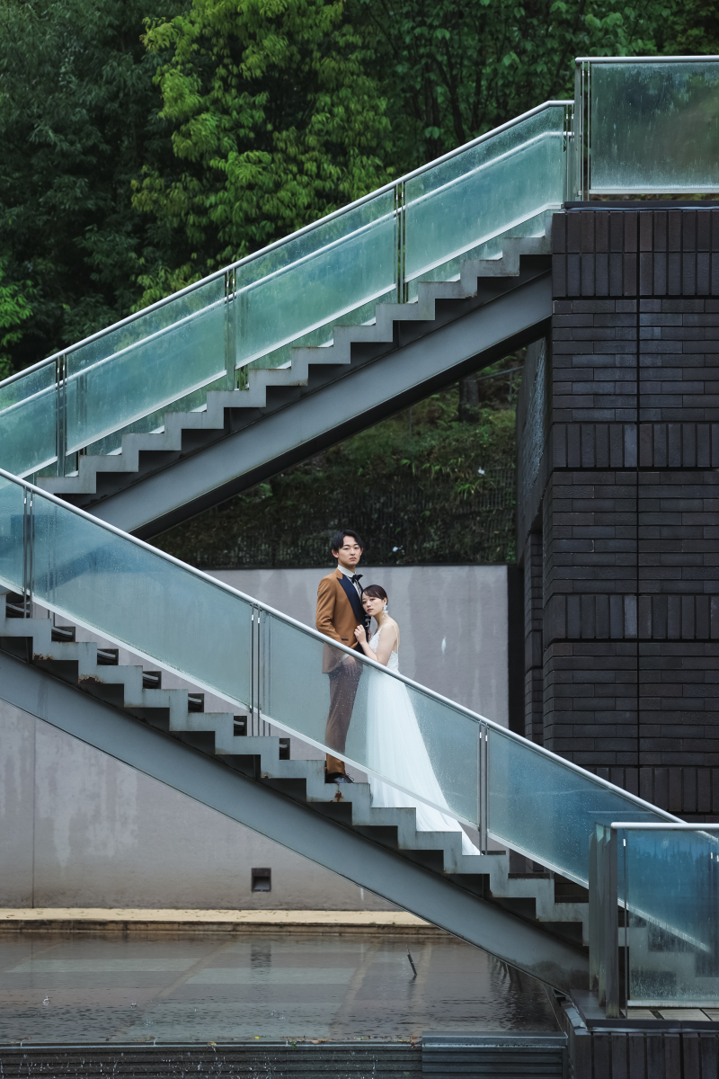 建物ならではの構図を生かして