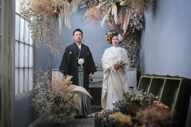 ドライフラワー×アンティーク