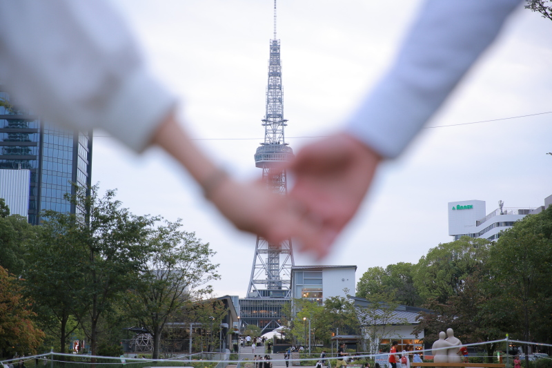 名古屋のど真ん中で❤︎