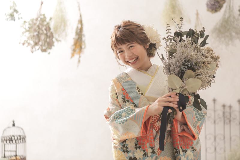 アンティークなブーケを持って❤