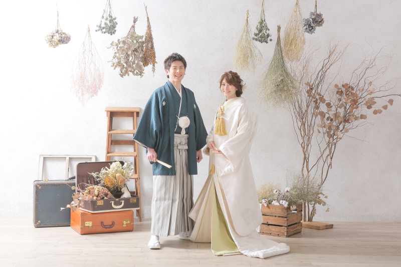 和装ハウススタジオでおしゃれに白無垢撮影！