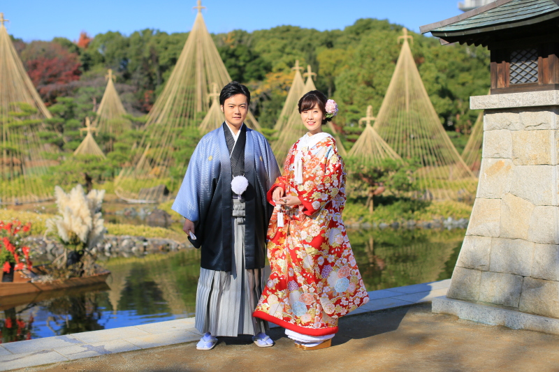 まずは色打掛で