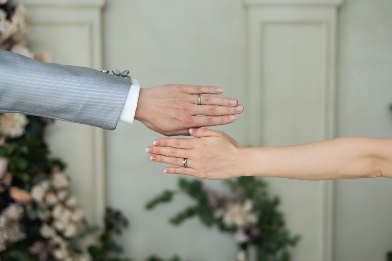 お二人の指輪と