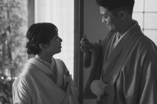 和な雰囲気のスタジオで。