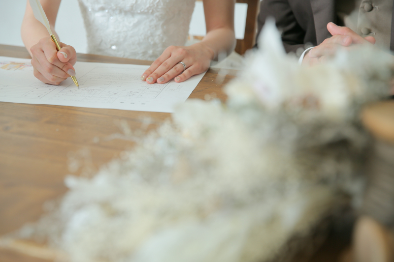 婚姻届カキカキ♪