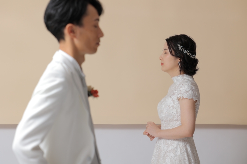 ベージュの背景を使って…