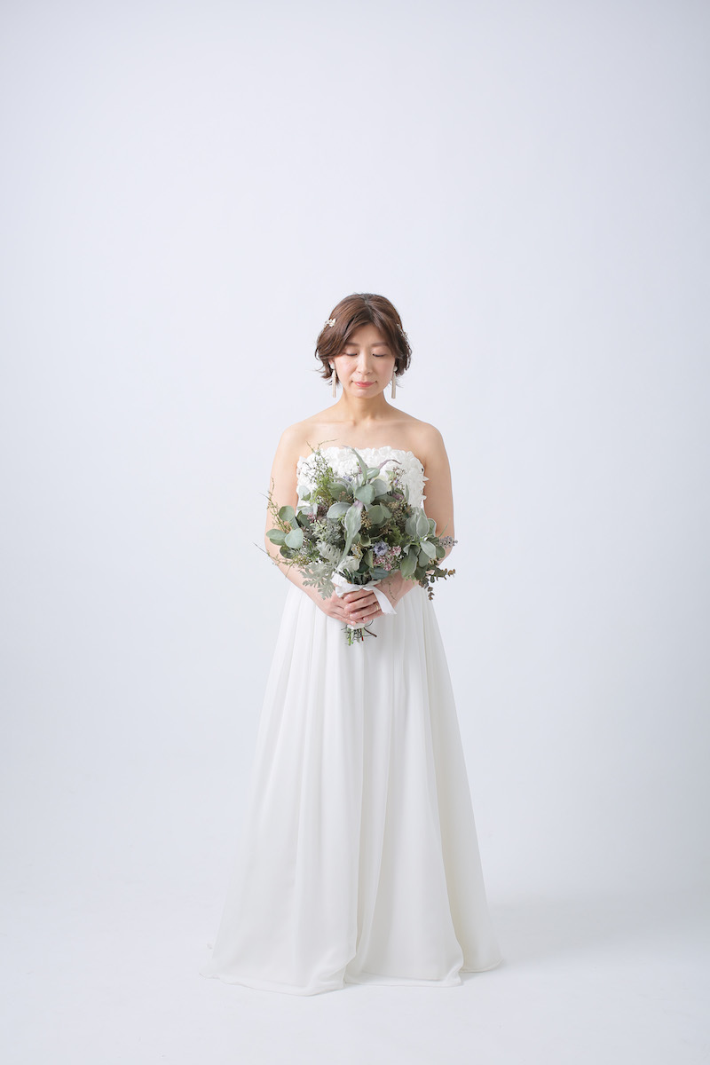 大振りのブーケを