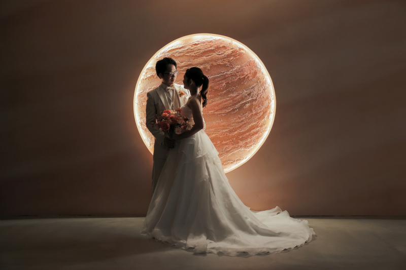 ドレスが綺麗に。