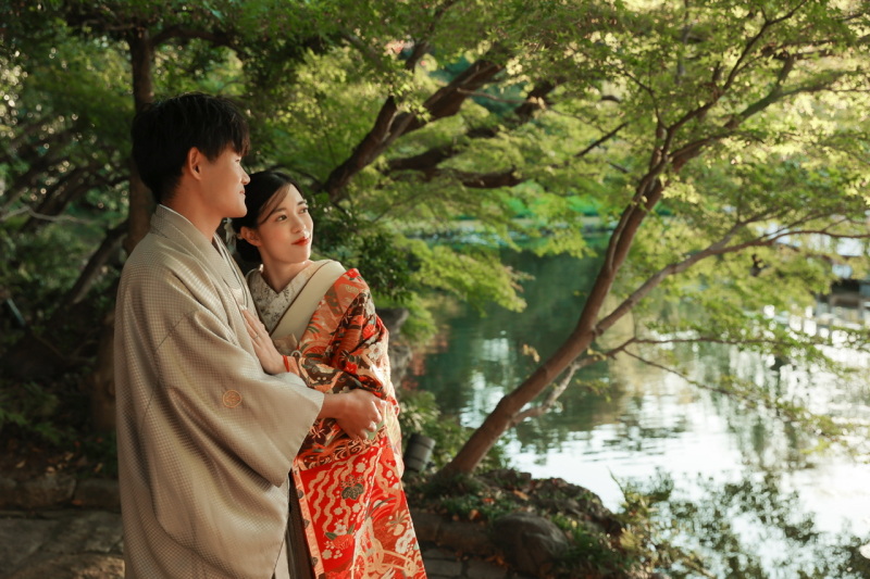 夕暮れ時のロケ