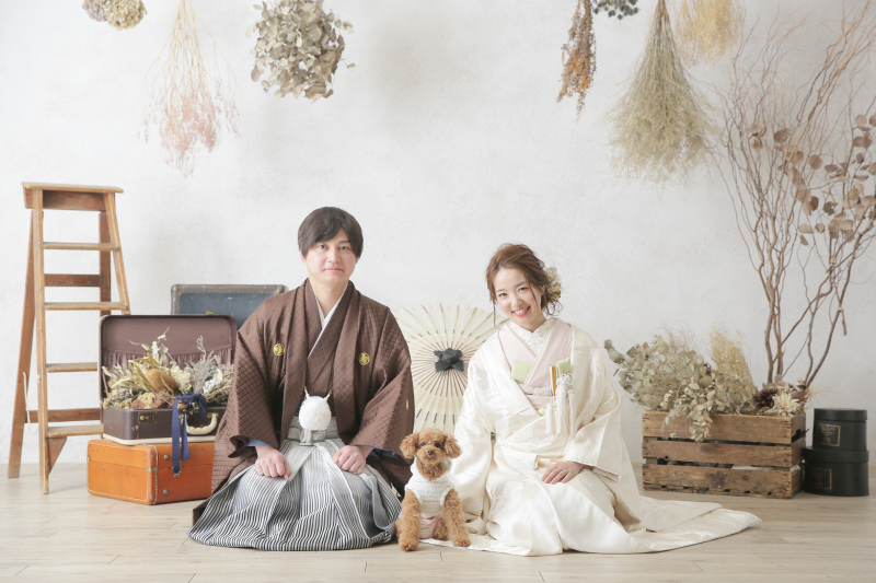 大切なわんちゃんとも撮影可能です！