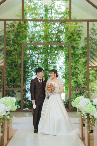 結婚式場でも撮影ができます