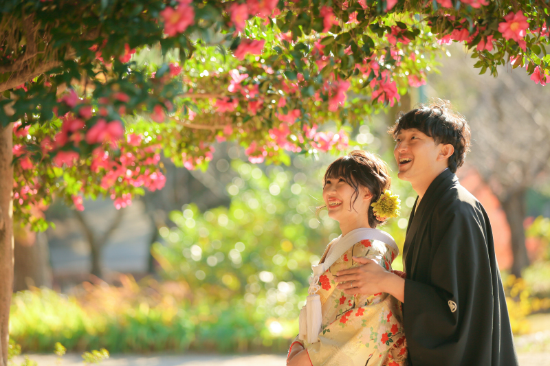 紅葉だけじゃなく、お花も咲いてます!