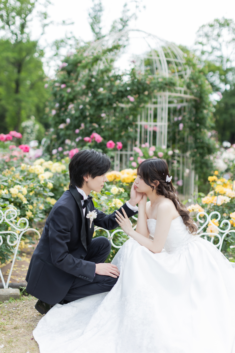 カラフルなお花と