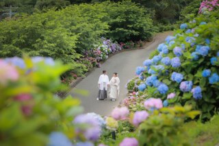 あじさいのお花で