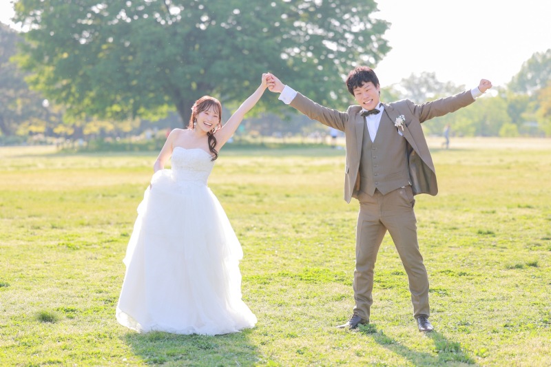 最後は手を挙げて