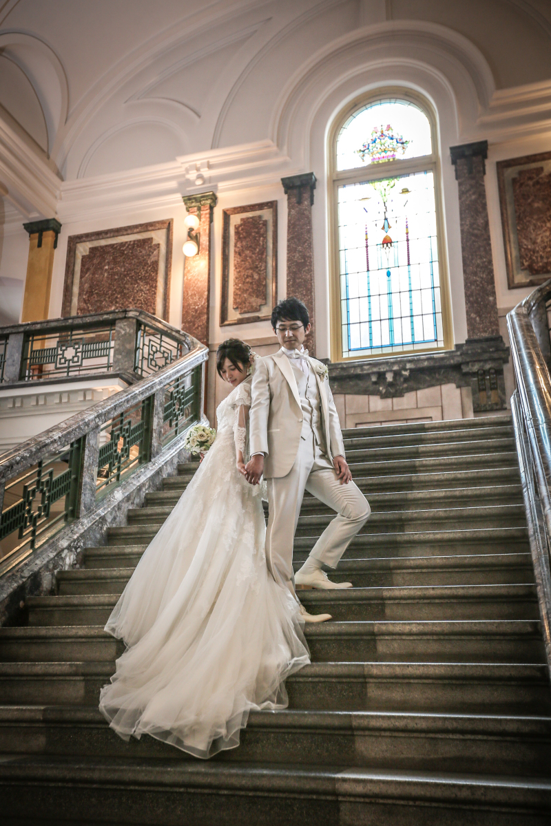 大人気の階段ショット