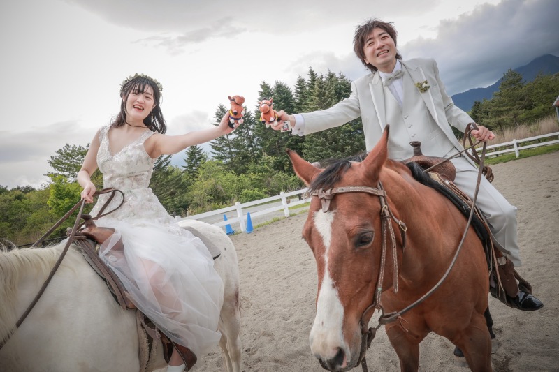 お馬さんと記念撮影