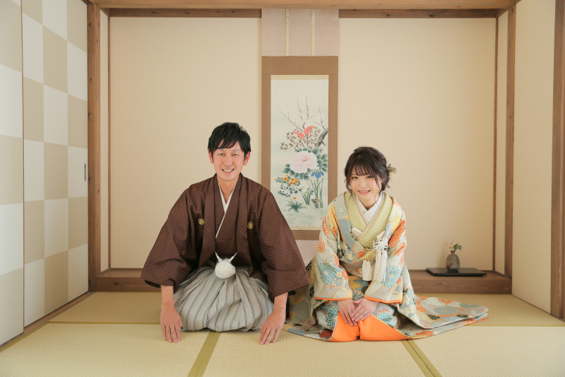 王道の正座ショット!