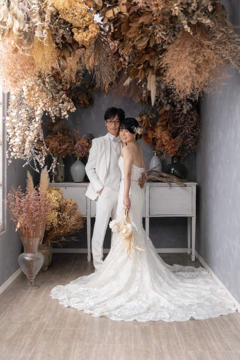 ドライフラワーのお部屋で