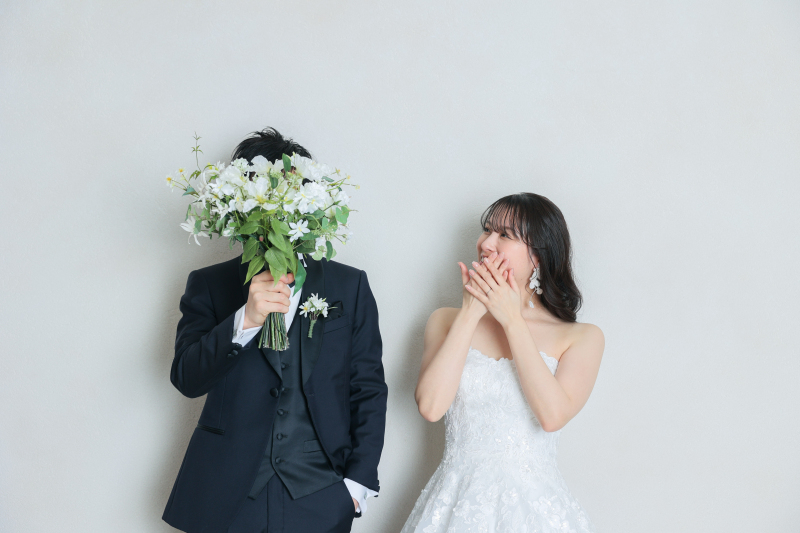 近藤がすすめるブーケでお顔隠し！