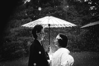 雨の日の和装も良いものです