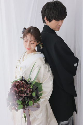お二人らしさを存分に詰め込んだ和装スタジオplus