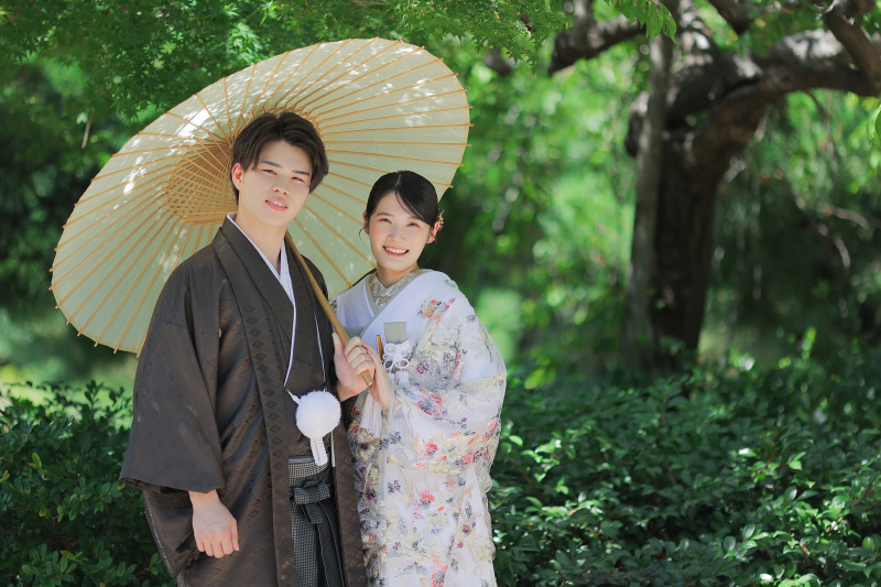 日本庭園での撮影