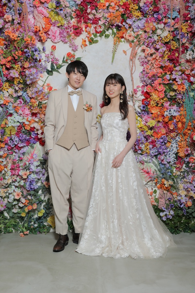 華やかフラワーウォール