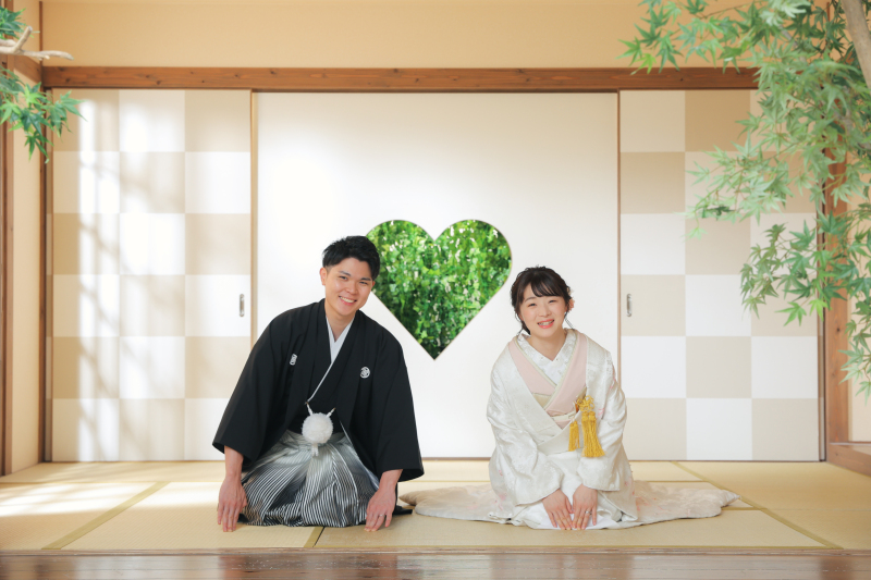 栄店で和装撮影！屋内庭園スタジオ