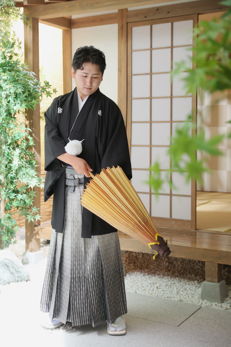 凛々しく決める和装姿