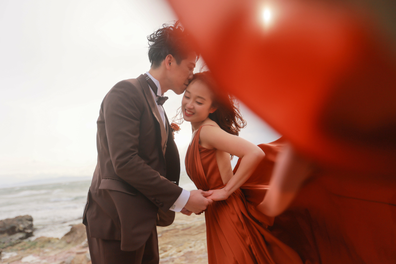 テラコッタのドレス