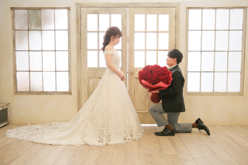 お持ち込みのバラを使って...♡