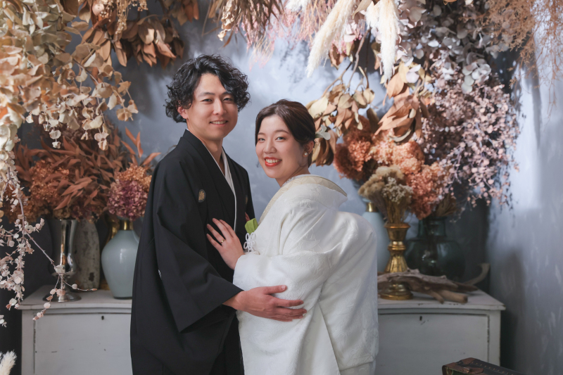 ドライフラワーのお部屋で！